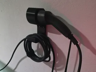 Simple Type 2 EV Charging Plug Wall Mount + Lid