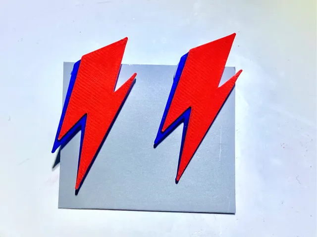 Aladdin Sane/David Bowie Lightning Earrings