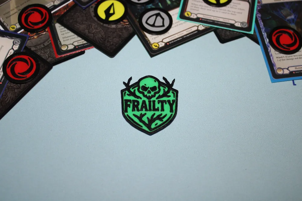Fraility Token Flesh and Blood FAB TCG Token - Frailty by Westly MakerWorld: Download ...