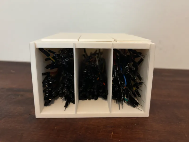 Jumper Wire Container for Breadboard.