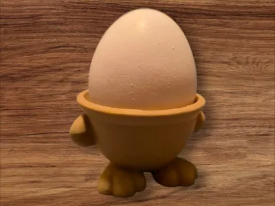 Egg cup as Easter bunny