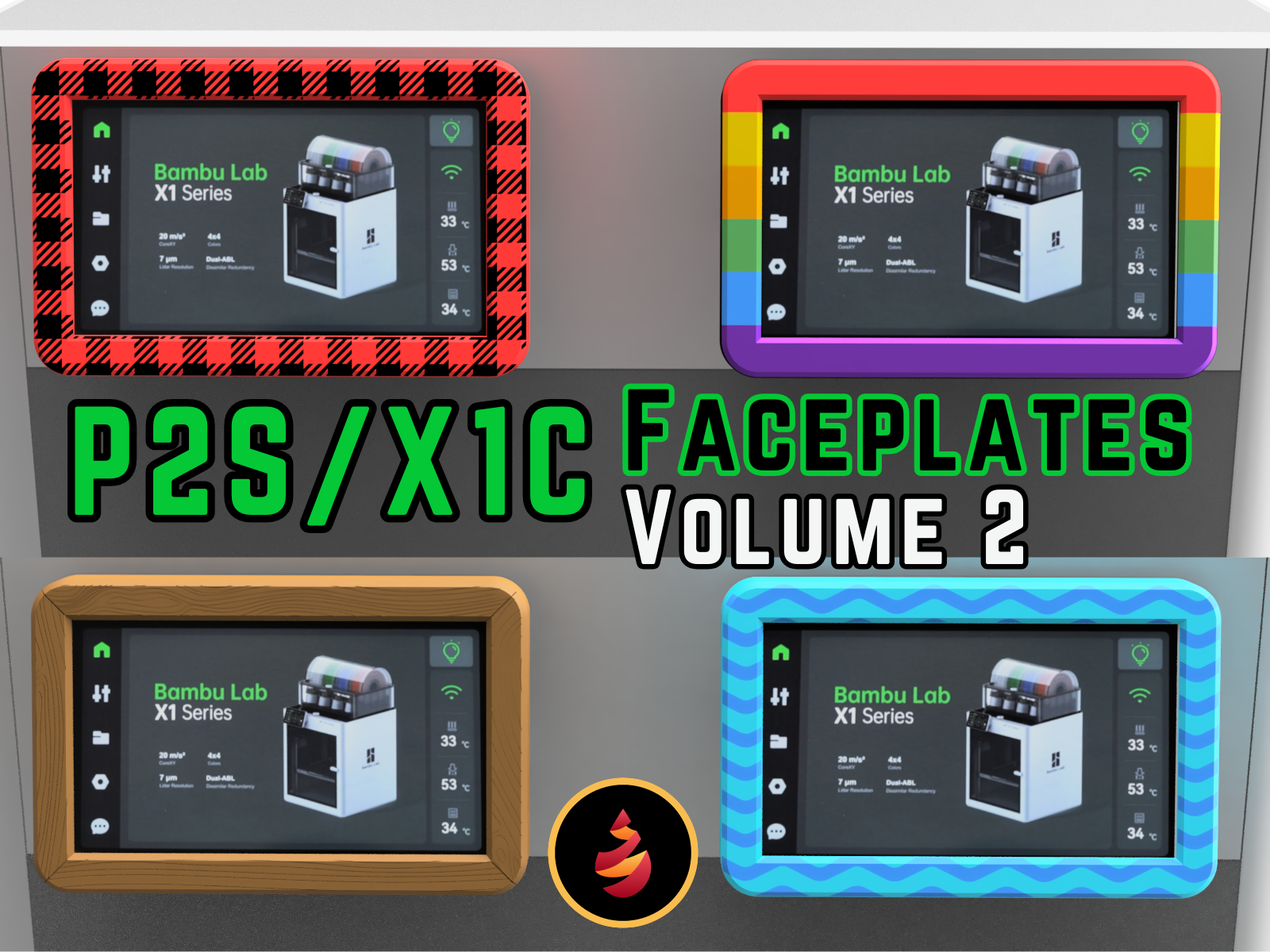 Bambu Lab Faceplates Vol. 2