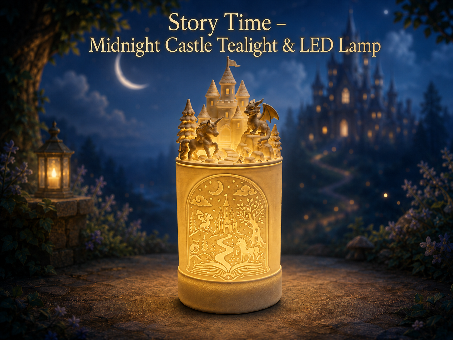 Story Time – Midnight Castle Tealight & LED Lamp