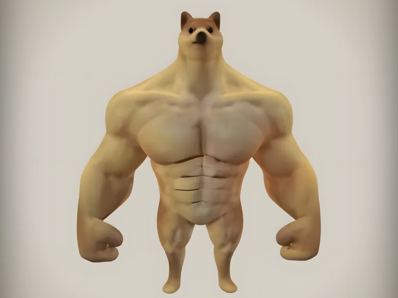 Shiba-inu Dog Meme (Keychain)