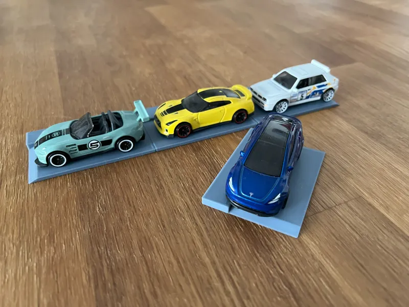 Modular road 1/64 scale car diorama garage street