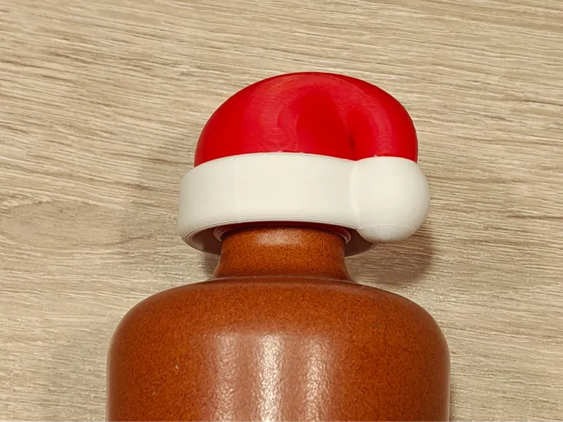 Weihnachtsmütze Flaschen zum Verschenken, kein AMS