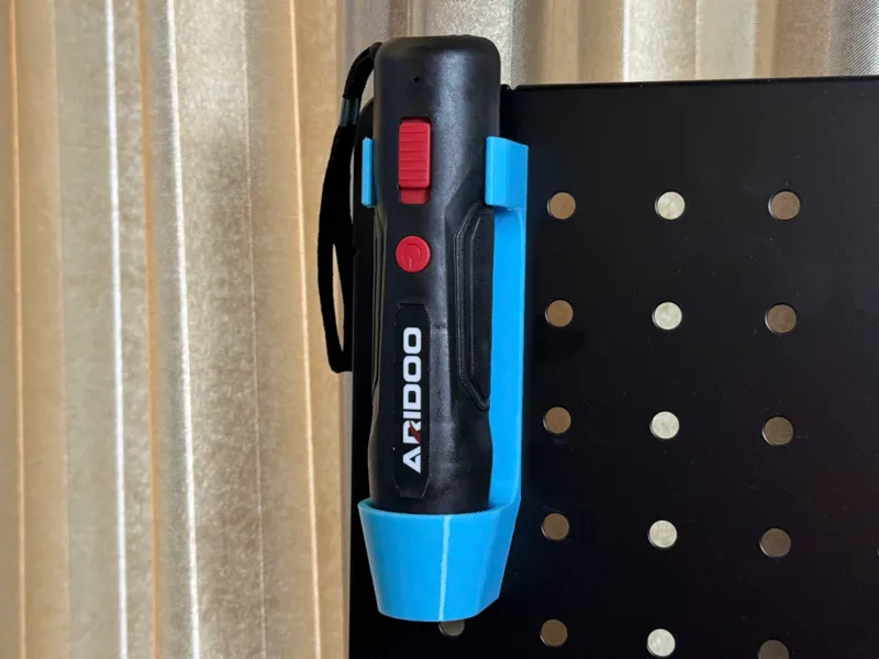 Aridoo 7.8VF Electric Screwdriver pegboard mount