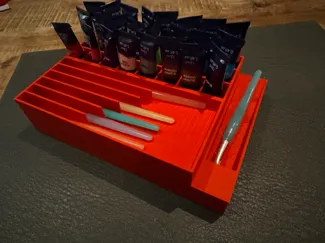 Graphic Force Paint Tray + brush holders