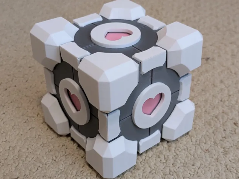 Portal Companion Cube box
