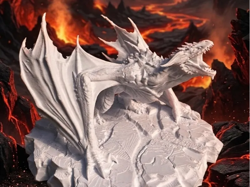 Dragon's Roar - Epic Fantasy Sculpture