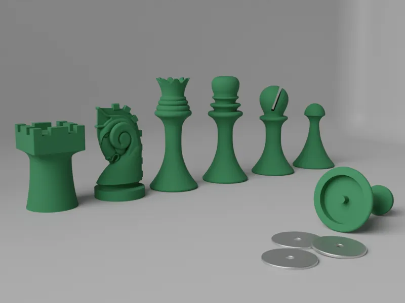 Marcel Duchamp Chess Set - Modified For Weights