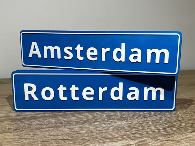 Amsterdam & Rotterdam City signs