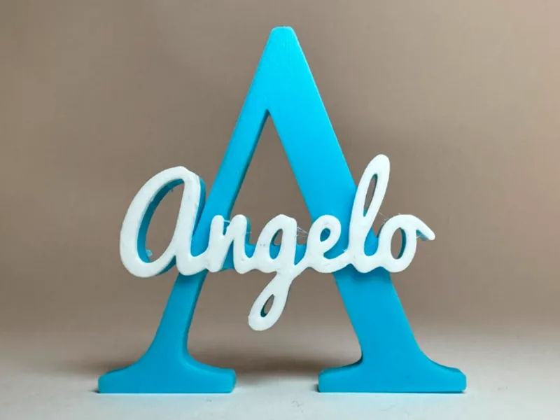 Placa de Identificação 3D - Angelo