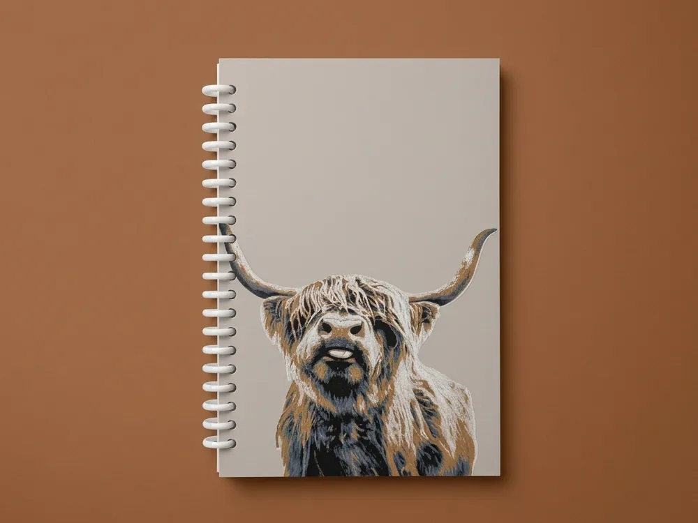 Gary Notebook Highland Cow Notebook Cover - Free 3D Print Model - MakerWorld