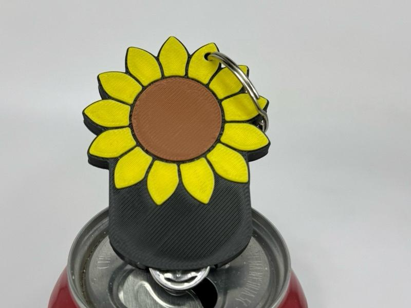 Sunflower Pop Can Tab Opener Tab Fairy