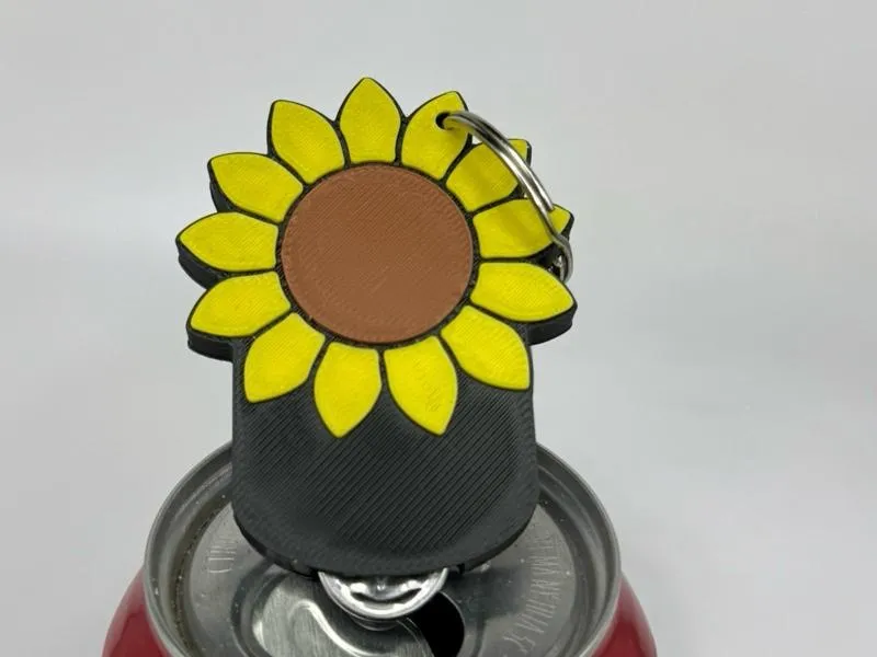 Sunflower Pop Can Tab Opener Tab Fairy
