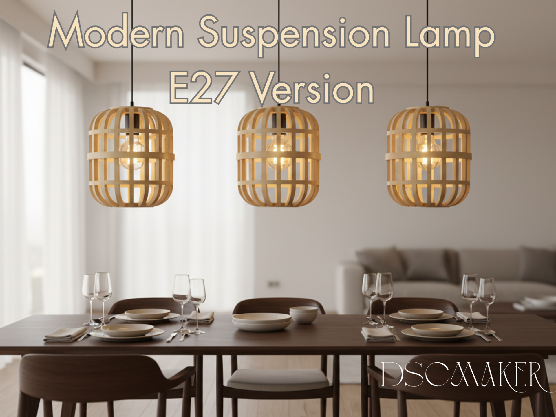 Modern Suspension Lamp E27