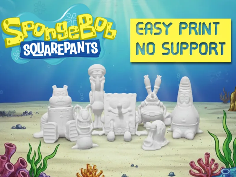 SpongeBob easy print no support