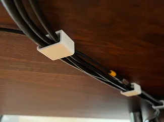 Under Desk Cable Clips Double Sided Tape