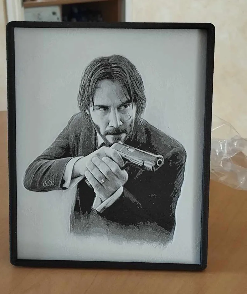 Frame for "John Wick Painting - HueForge"