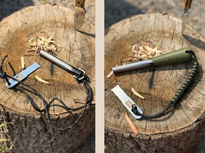 Ergonomic Ferro Rod Handle -13/14mm & Fully Custom