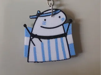 Llavero flork con bandera argentina mundial
