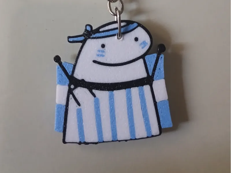 Llavero flork con bandera argentina mundial