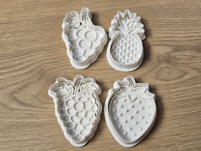 Tropical Fruit Salad Cookie Cutter Playdoh Stamp