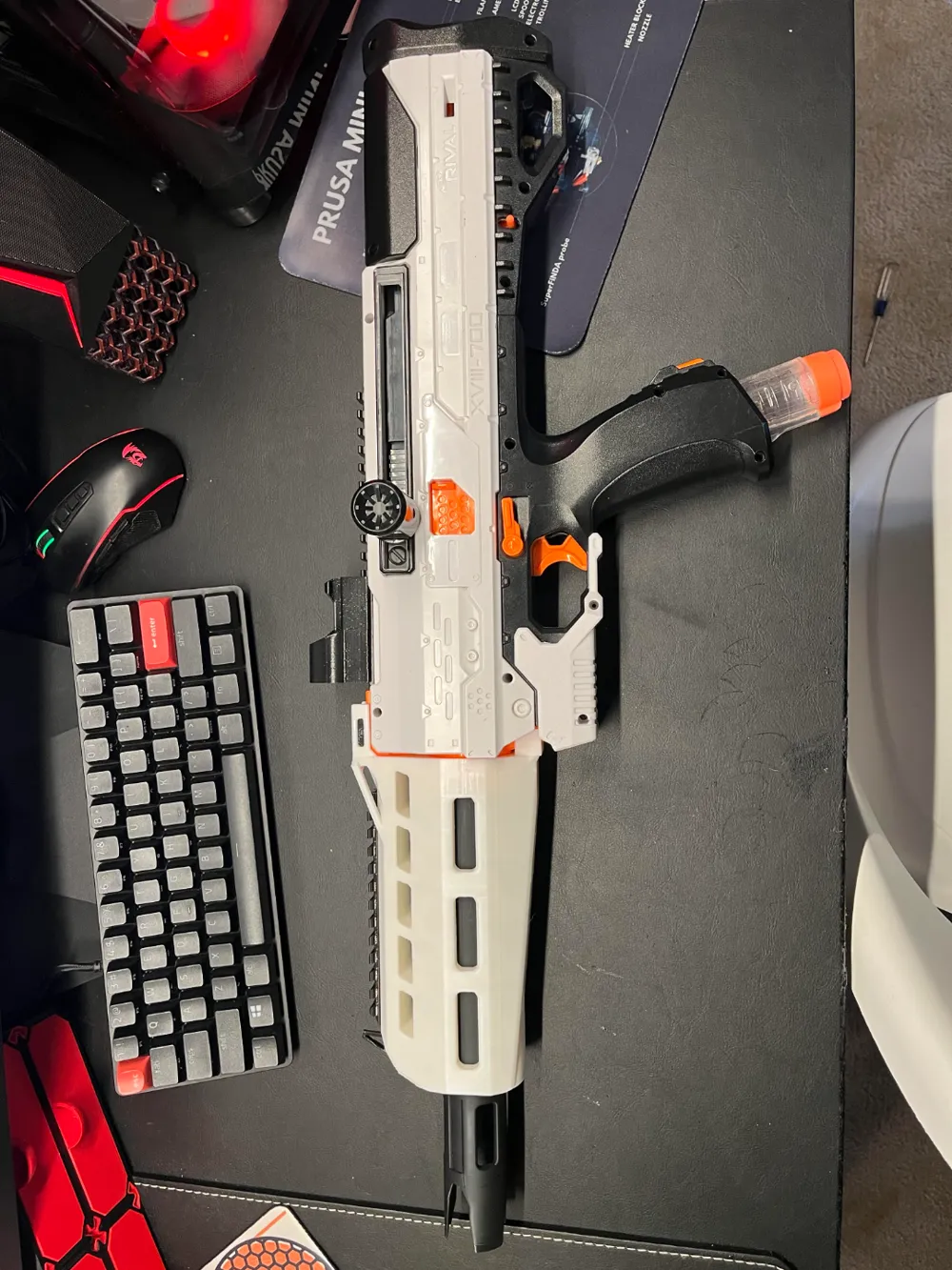 Nerf Rival Models Nerf Rival XVIII 700 barrel extender 100% PRINTED! - Free 3D Print ...