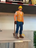 Ouvrier du bâtiment pour diorama 1:18 — photo 2