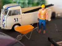 Ouvrier du bâtiment pour diorama 1:18 — photo 1