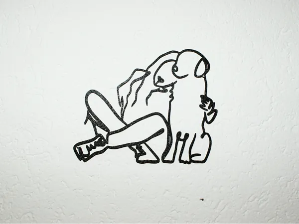 Décoration murale chien complice