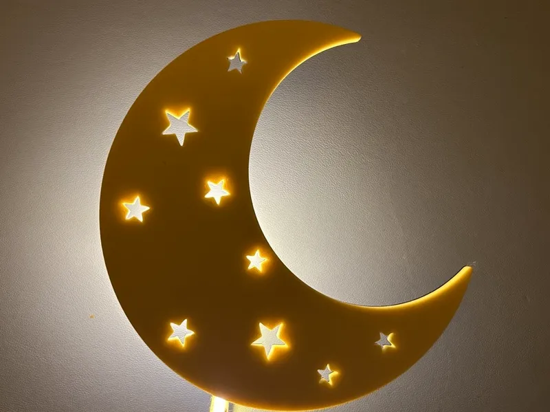 Mond Nachtlicht/Wandbild (Modular)
