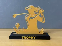 Golf Female Trophy