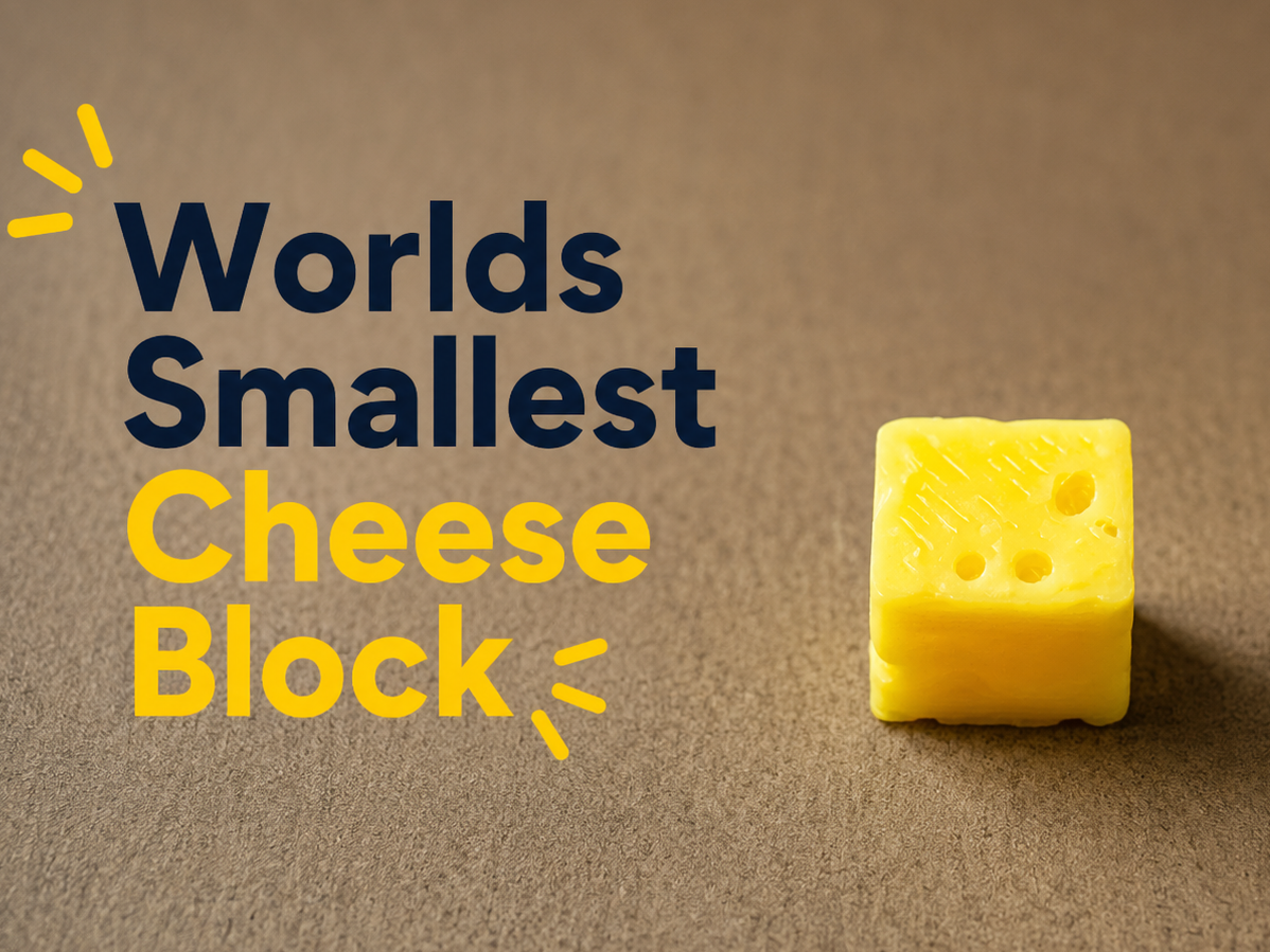 Worlds Smallest Cheese Block