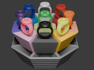 Lantern Corp Rings and Display