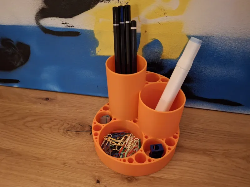 Fractal Cylinder Pen Holder - Fully Customizable