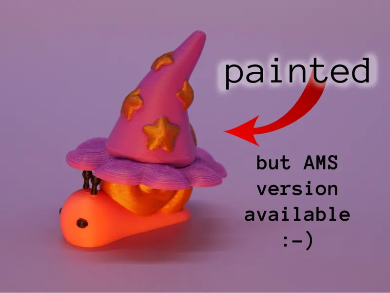 witch snail with hat (seperate)