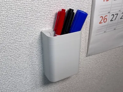 Wall-mounted pen case