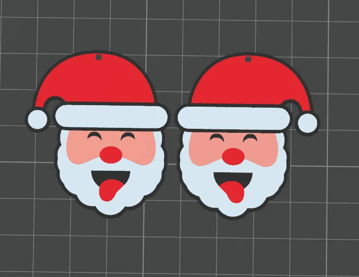 Pendientes Navidad Papa Noel view 3
