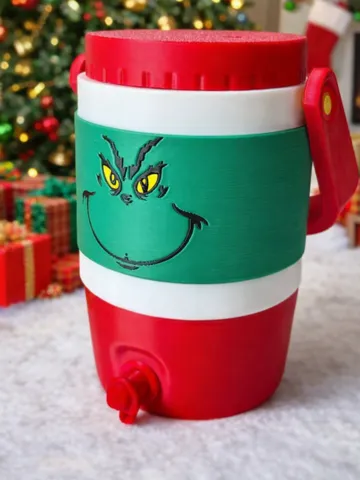 Letrero o emblema decorativo: Grinch Coozie Drink carrier 12 oz can Christmas — vista de referencia 2