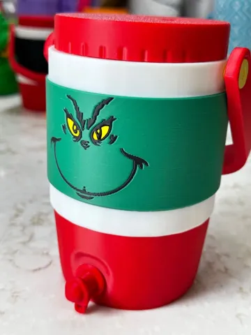 Letrero o emblema decorativo: Grinch Coozie Drink carrier 12 oz can Christmas — vista de referencia 4