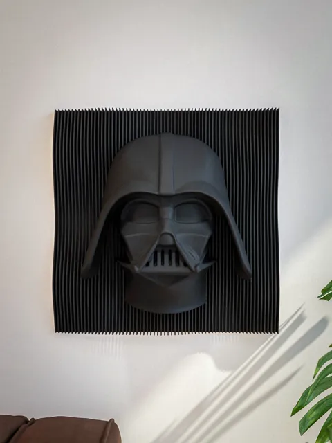 Darth Vader 3D Layered Wall Art – Star Wars Decor view 2