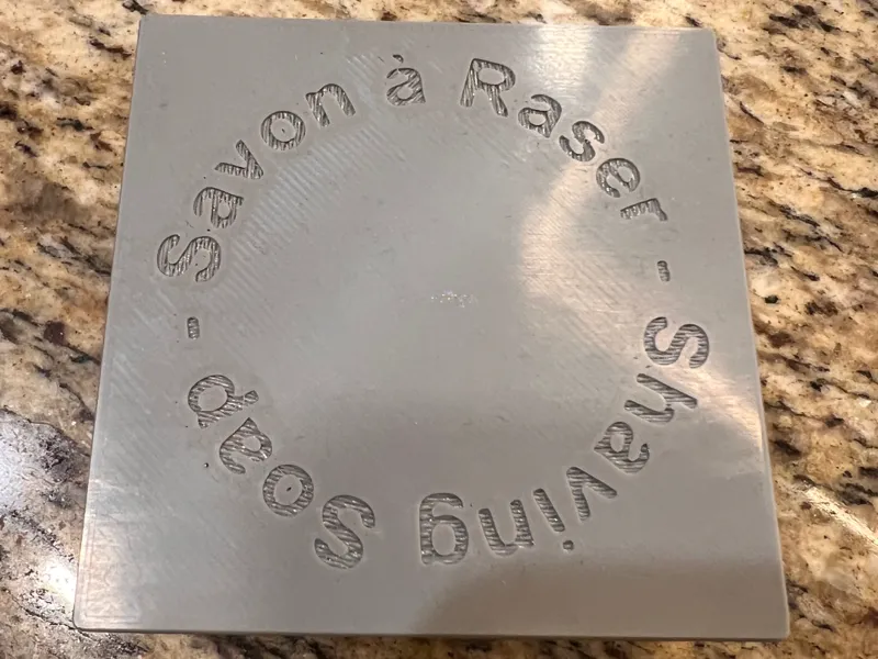 Shaving soap box