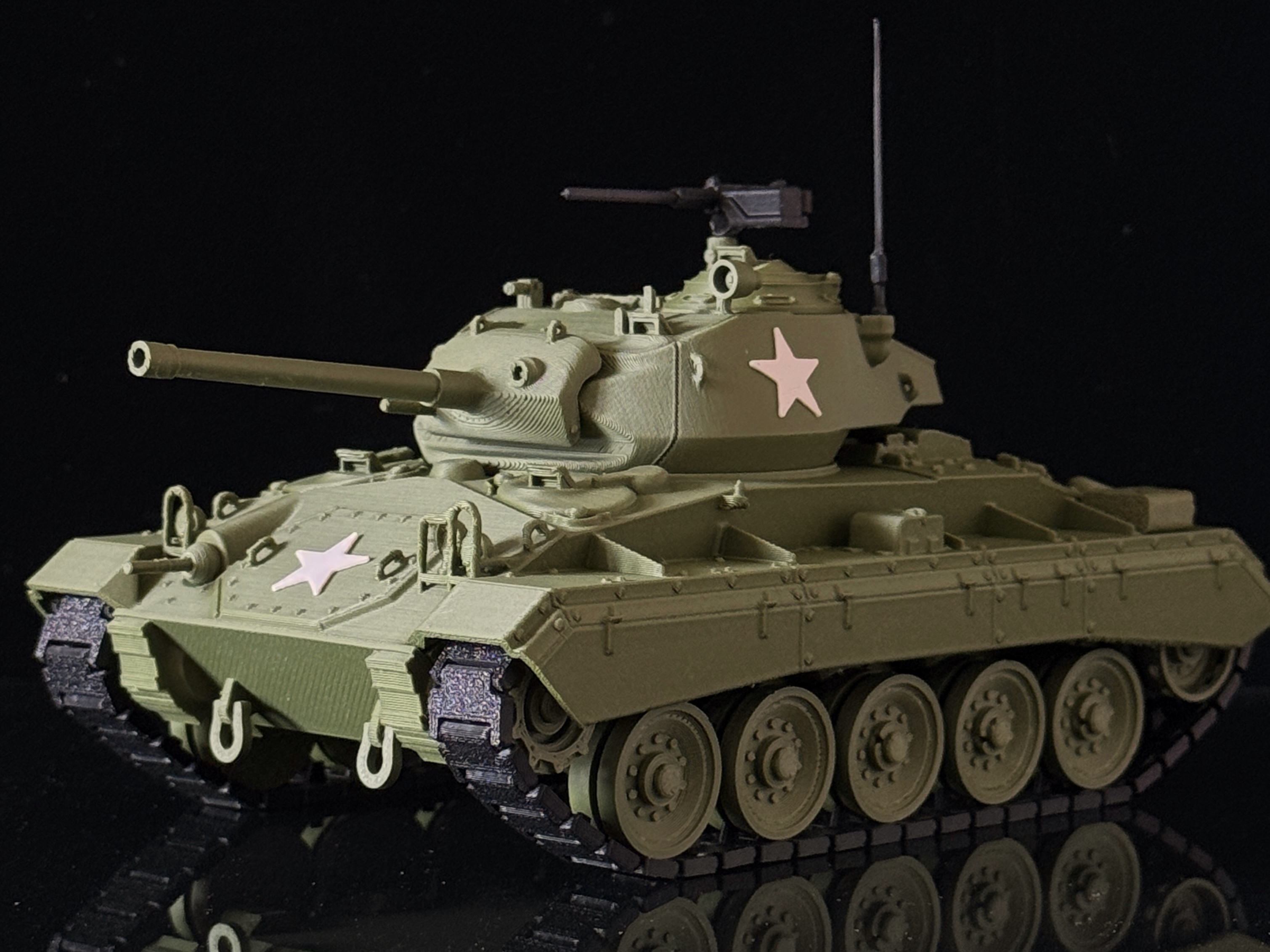 3Dプリント M24チャーフィー軽戦車 アメリカ合衆国 1/35スケール