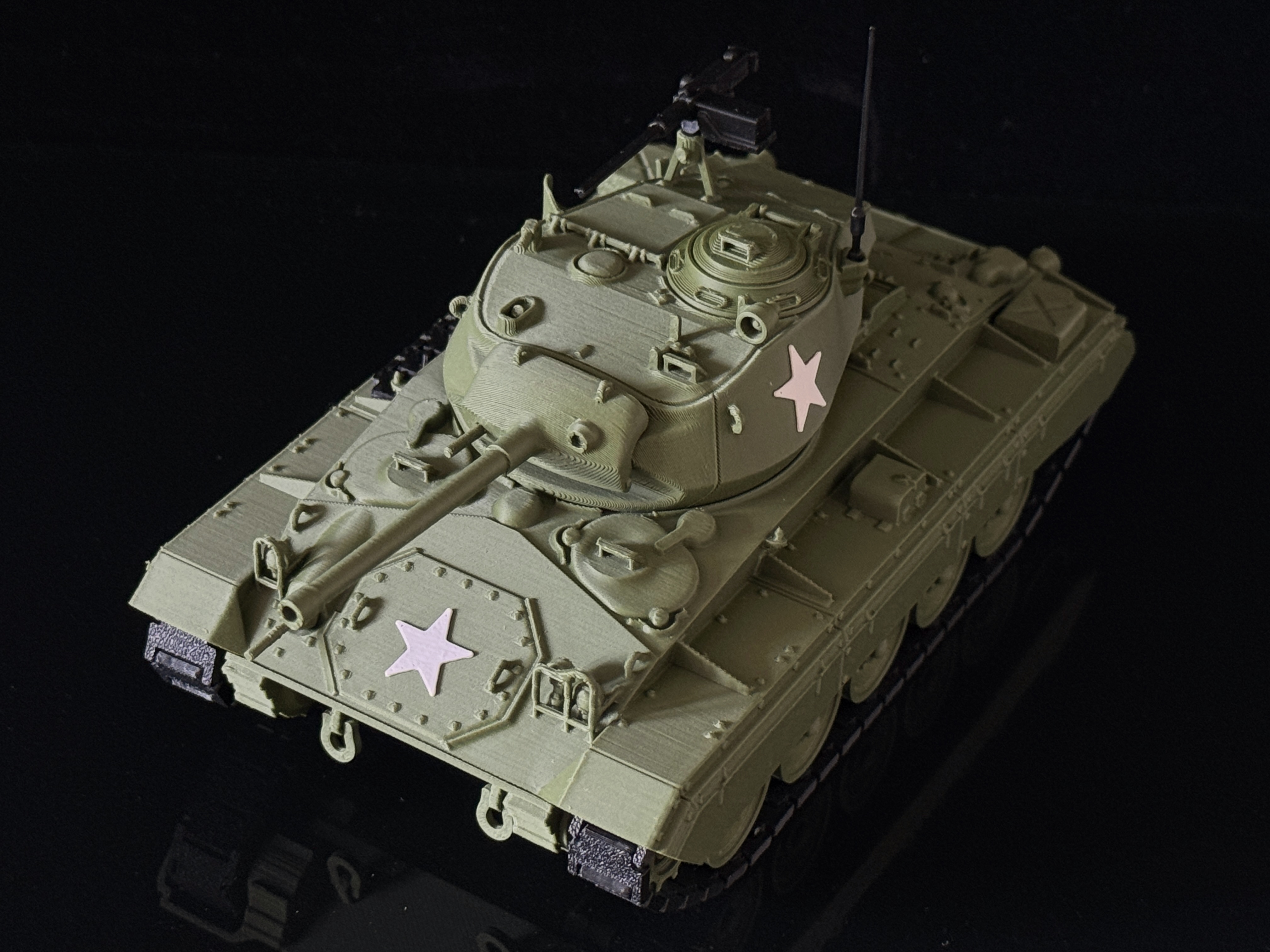 3Dプリント M24チャーフィー軽戦車 アメリカ合衆国 1/35スケール