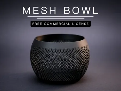 Mesh Bowl (Free Commercial License)