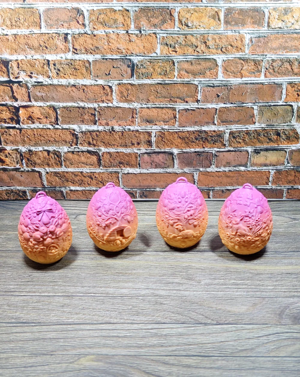 Decorative Easter Egg Set with Relief - Free 3D Print Model - MakerWorld