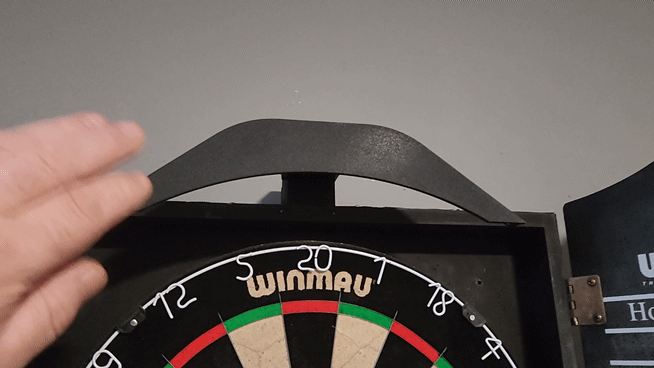 Fold away Dartboard Cabinet light