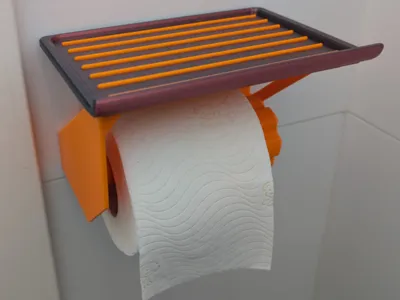 Toilet-Paper Holder (+Shelf)